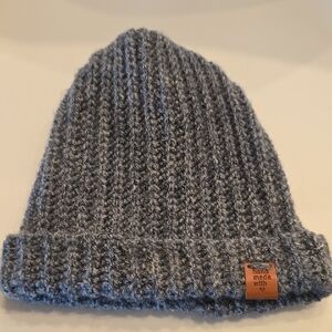 Cozy Gray Knit Beanie for Kids
